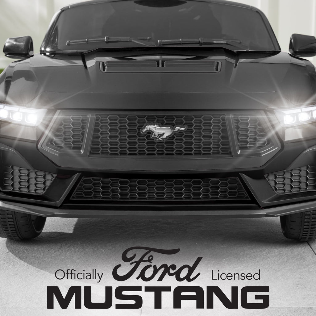 Best Choice Products Kids 12V Electric Ride-On Car Officially Licensed Ford Mustang w/ Remote, LED Lights - Red