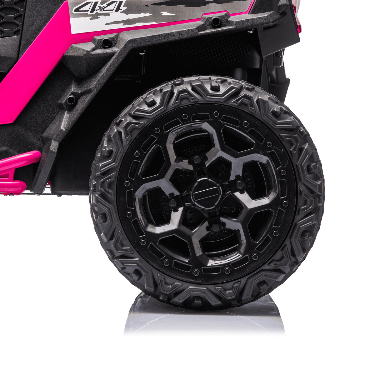 Sunnyfree 24 Volt Ride on Toys for Kids, 4WD 2 Seater Electric UTV Ride on Car with 800W Powerful Motors, Remote Control, Power Car Wheels, Four-Wheel Suspension, Bluetooth Music, LED Lights, Black