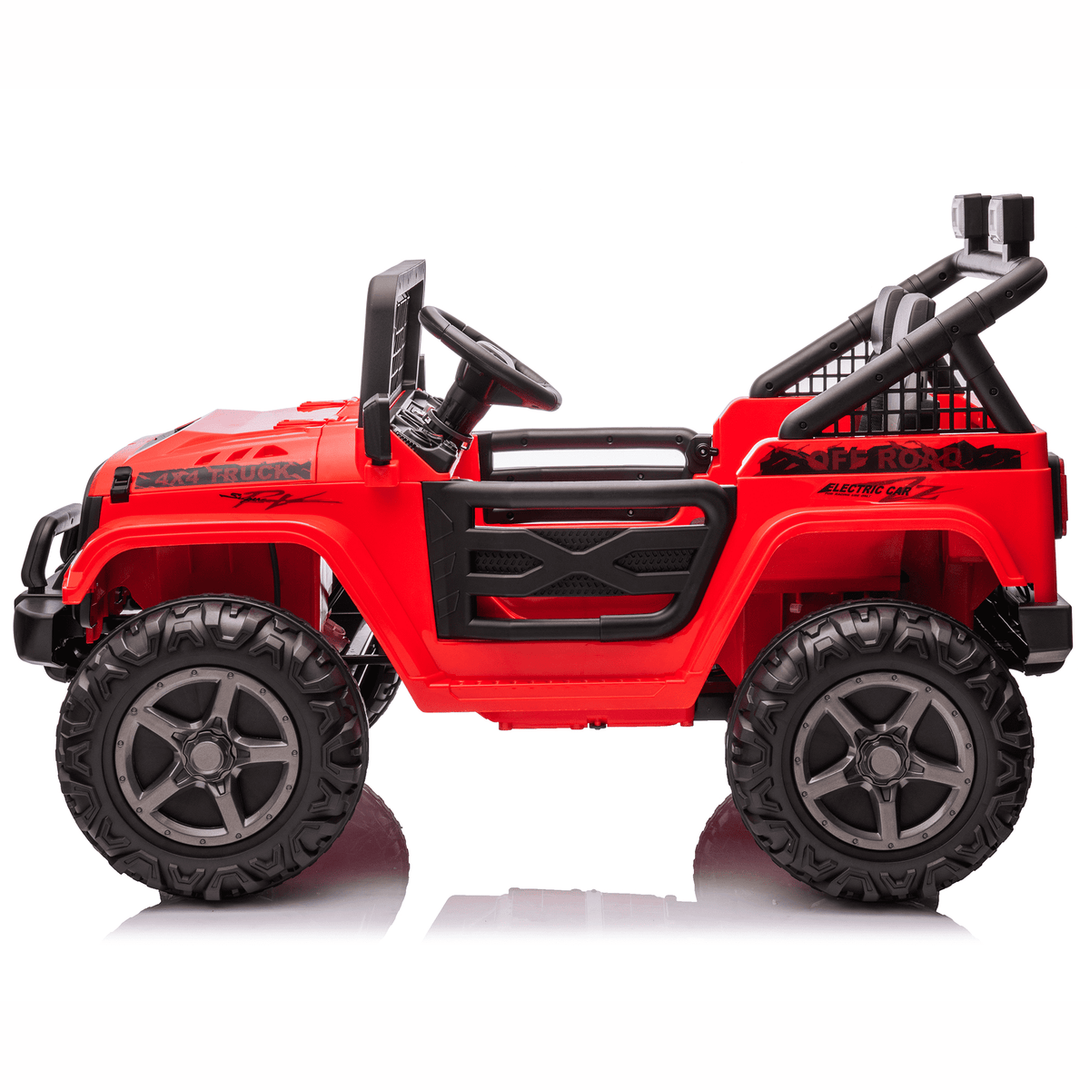Funride 24 Volt Ride on Toys, 800W Electric Car for Kids with Remote Control, 4WD/2WD Switchable Power Car Wheels, 2-Seater Ride On Truck with Music, Bluetooth, Pink