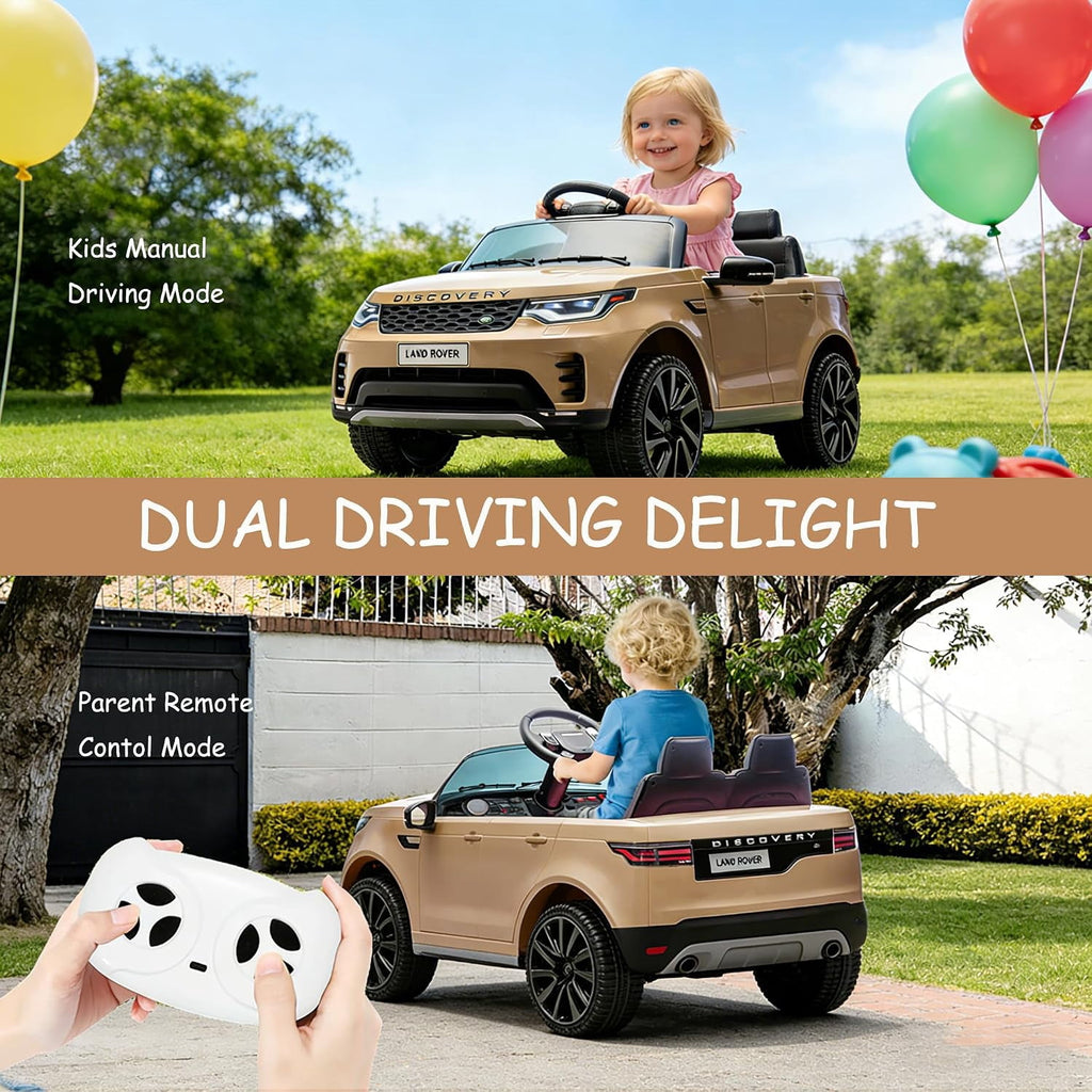 12V 4.5Ah 2-Seater Electric Ride-On Car with Parent Remote Control, Soft Start, 3 Speeds, LED Lights, Music and Safety Belt,White