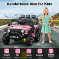 12V Battery Powered Kids Ride-On Truck | 2.4G Parent Remote, 3 Speeds (1.2-3.7 mph), LED Lights, Built-In Music & Wireless Audio | Gentle Start & Safety Belt