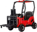 12V Electric Ride On Forklift Car with Remote Control, Liftable Fork & Pallet, 2 Speed Modes, Music, USB/MP3 Port, Safety Belt, Indoor Outdoor Vehicle