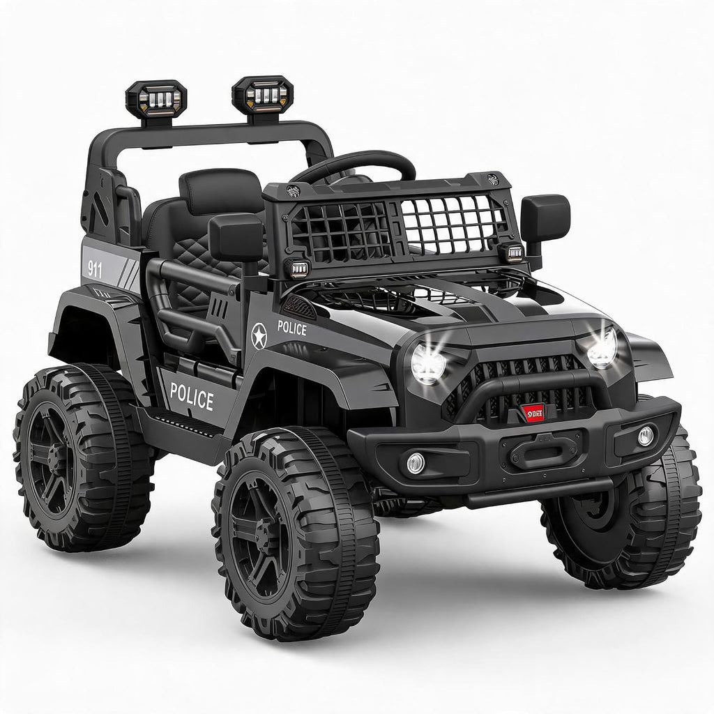 12V Electric Ride‑On SUV, 2.4G Wireless Remote Control, 2‑Speed Settings, Spring Suspension, Multifunctional Dashboard, Lockable Doors, LED Headlights, Adjustable Safety Harness