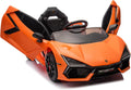 12V Licensed Lamborghini Revuelto Ride-On Electric Sports Car, Dual 25W Motors, Remote Control, Bluetooth, LED Headlights, Music, 1-2 MPH