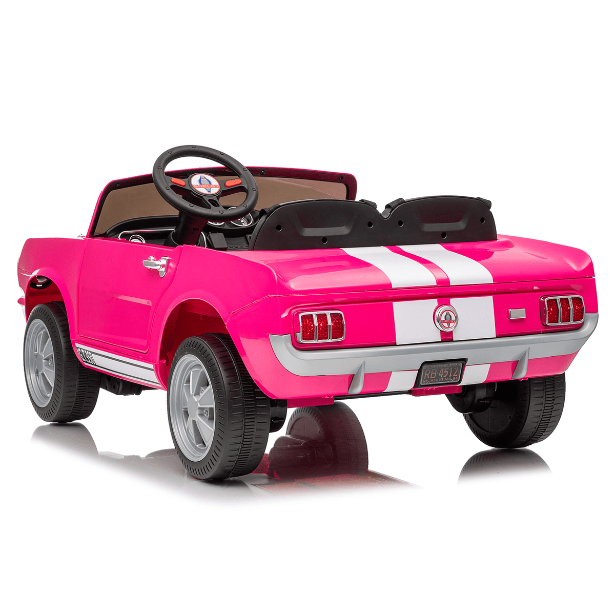 Zukpow 24V Ride Ons for Kids, 2 Seater Electric Car with Remote Control, 4x200W Motors, Power Car Wheels Ride on Toys UTV with Bluetooth Music, USB, Slow Start, LED Lights, Rear Storage Box, Black