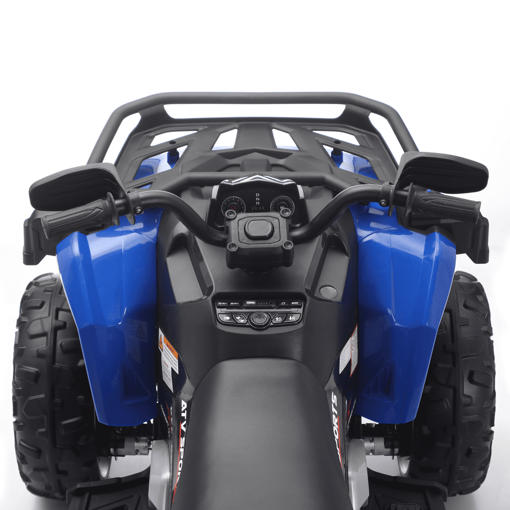 Funride 24 Volt Ride on Toys with Remote Control, Oversized ATV for Kids, 2-Seater 4 Wheeler for Toddlers, Power Car Wheels with Music, Bluetooth, Headlights, EVA Tires, Pink