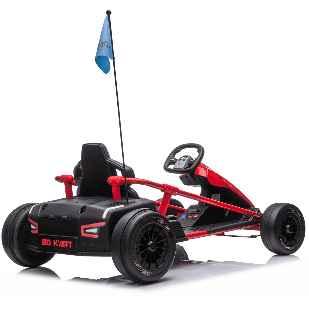 Sunnyfree 24 Volt Ride on Toys for Kids, 14Ah Electric Go Kart with Remote Control, 5–10 MPH, Drift Function, 2×200W Motors, Bluetooth Music, LED Lights, Seat Belt, Pink
