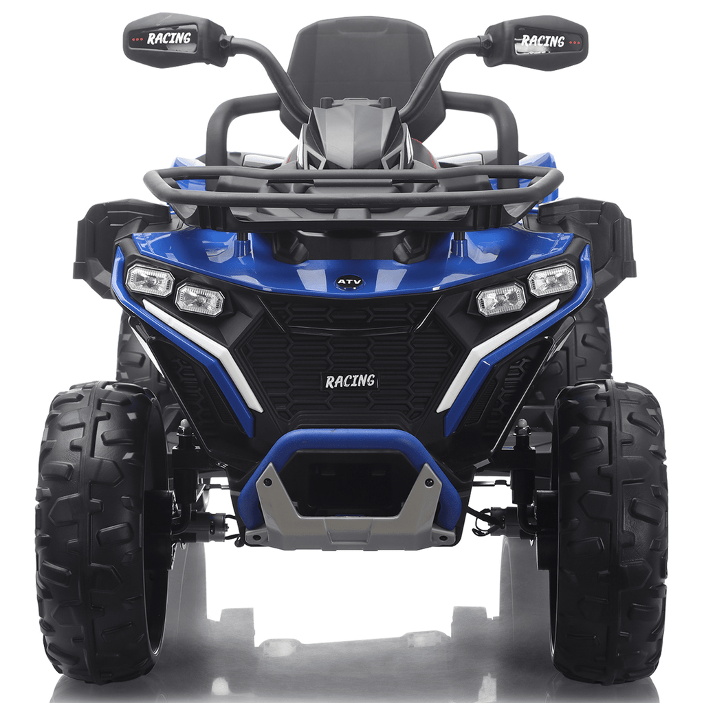 Funride 24 Volt Ride on Toys with Remote Control, Oversized ATV for Kids, 2-Seater 4 Wheeler for Toddlers, Power Car Wheels with Music, Bluetooth, Headlights, EVA Tires, Pink