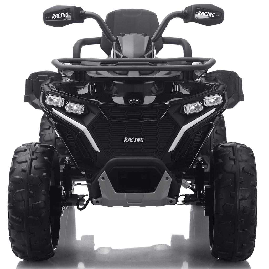 Funride 24 Volt Ride on Toys with Remote Control, Oversized ATV for Kids, 2-Seater 4 Wheeler for Toddlers, Power Car Wheels with Music, Bluetooth, Headlights, EVA Tires, Pink