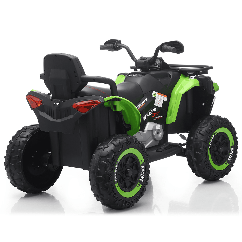 Funride 24 Volt Ride on Toys with Remote Control, Oversized ATV for Kids, 2-Seater 4 Wheeler for Toddlers, Power Car Wheels with Music, Bluetooth, Headlights, EVA Tires, Pink