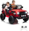 24V 2-Seater Electric Ride-On Car, 2x200W Motors, Parent Remote Control, 4-Wheel Shock Absorbers, 1.8-4 MPH, Bluetooth, LED Lights, 132 Lbs