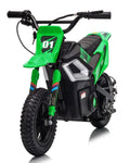 24V Kids Electric Dirt Bike, 350W Battery Powered Motorcycle with 12 Inch Fat Tires Rear Suspension Twist Throttle for Teens