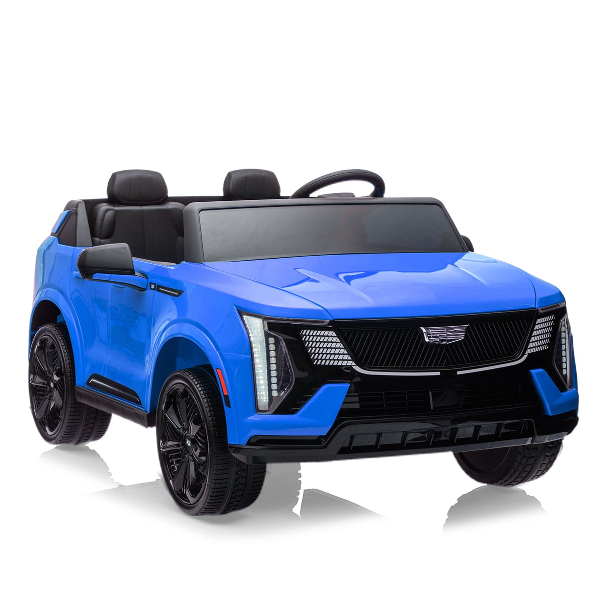 24V Licensed luxury car 2-Seater Electric Ride-On Car for Kids – Battery Powered – Parental Remote Control – 4-Wheel Suspension – Smooth Start – LED Lights – Music – Gift for Boys & Girls – Blue