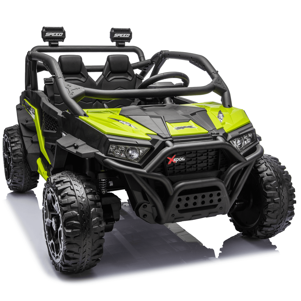 Sunnyfree 24 Volt Ride on Toys for Kids, 4WD 2 Seater Electric UTV Ride on Car with 800W Powerful Motors, Remote Control, Power Car Wheels, Four-Wheel Suspension, Bluetooth Music, LED Lights, Black