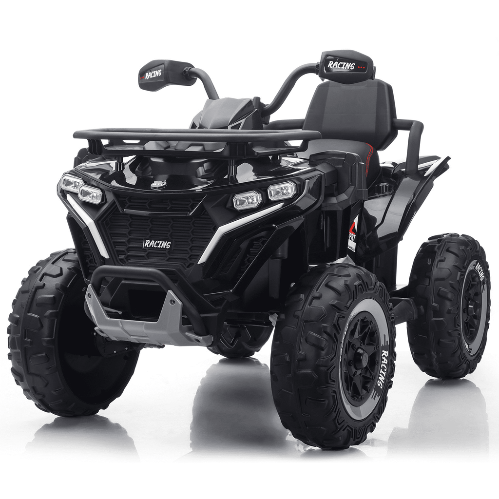 Funride 24 Volt Ride on Toys with Remote Control, Oversized ATV for Kids, 2-Seater 4 Wheeler for Toddlers, Power Car Wheels with Music, Bluetooth, Headlights, EVA Tires, Pink