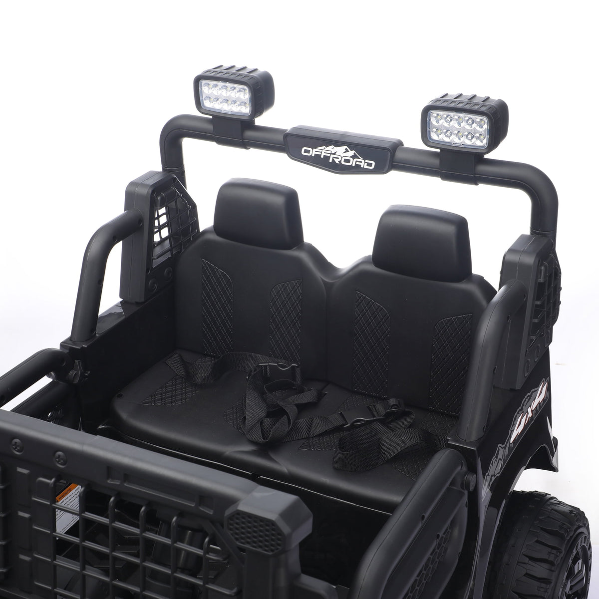 Funride 24V 2 Seater Ride On Toys with Remote Control, Kids Ride on Truck Car 800W Moter Power 4-Wheeler Suspension, 3 Speeds, Bluetooth Music, Pink