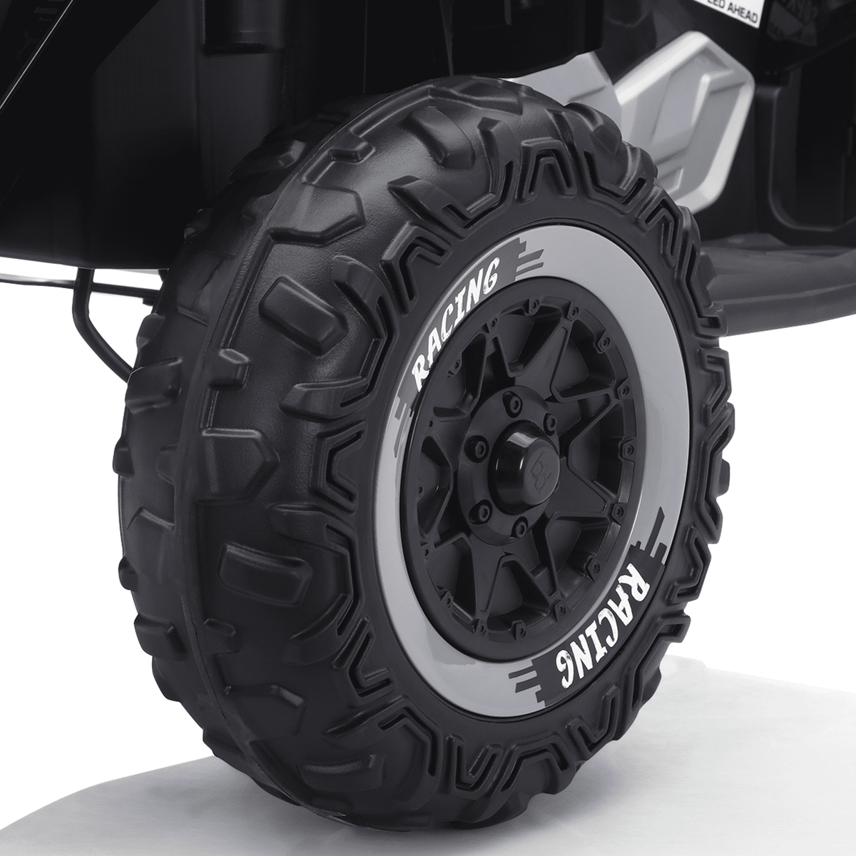 Funride 24 Volt Ride on Toys with Remote Control, Oversized ATV for Kids, 2-Seater 4 Wheeler for Toddlers, Power Car Wheels with Music, Bluetooth, Headlights, EVA Tires, Pink