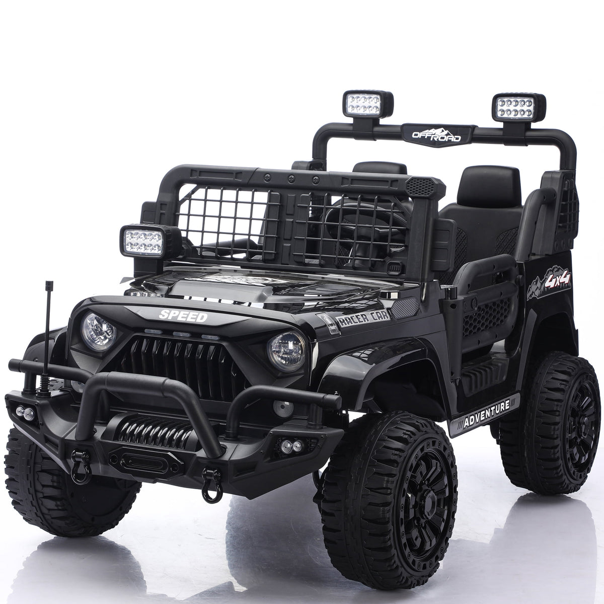 Funride 24V 2 Seater Ride On Toys with Remote Control, Kids Ride on Truck Car 800W Moter Power 4-Wheeler Suspension, 3 Speeds, Bluetooth Music, Pink