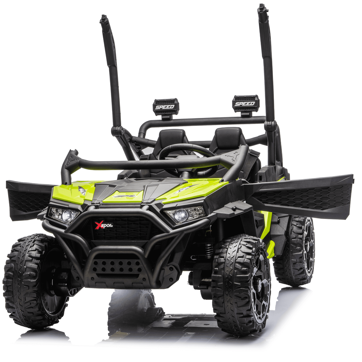 Sunnyfree 24 Volt Ride on Toys for Kids, 4WD 2 Seater Electric UTV Ride on Car with 800W Powerful Motors, Remote Control, Power Car Wheels, Four-Wheel Suspension, Bluetooth Music, LED Lights, Black