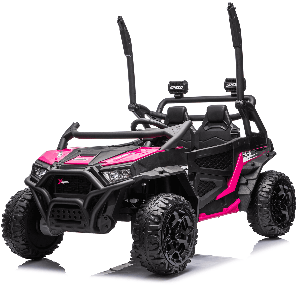 Sunnyfree 24 Volt Ride on Toys for Kids, 4WD 2 Seater Electric UTV Ride on Car with 800W Powerful Motors, Remote Control, Power Car Wheels, Four-Wheel Suspension, Bluetooth Music, LED Lights, Black