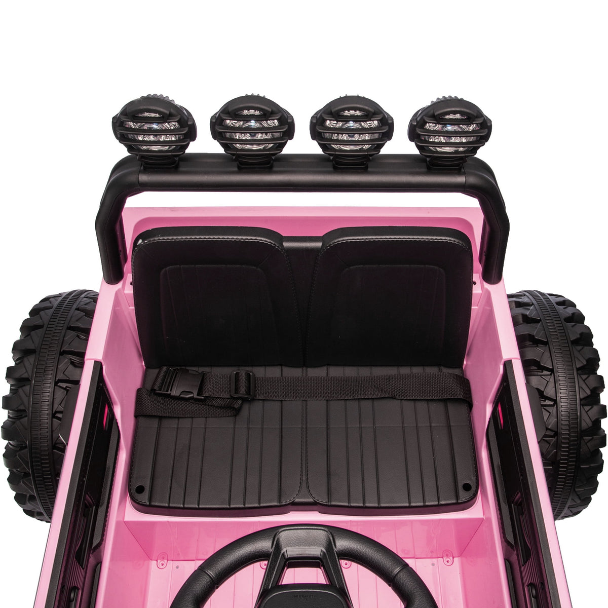 Sunnyfree Upgraded 4WD Chevrolet Cheyenne 24 Volt Ride on Toys, Electric Car for Kids, Power Truck Wheels with Remote, Bluetooth, USB, LED Lights, Black