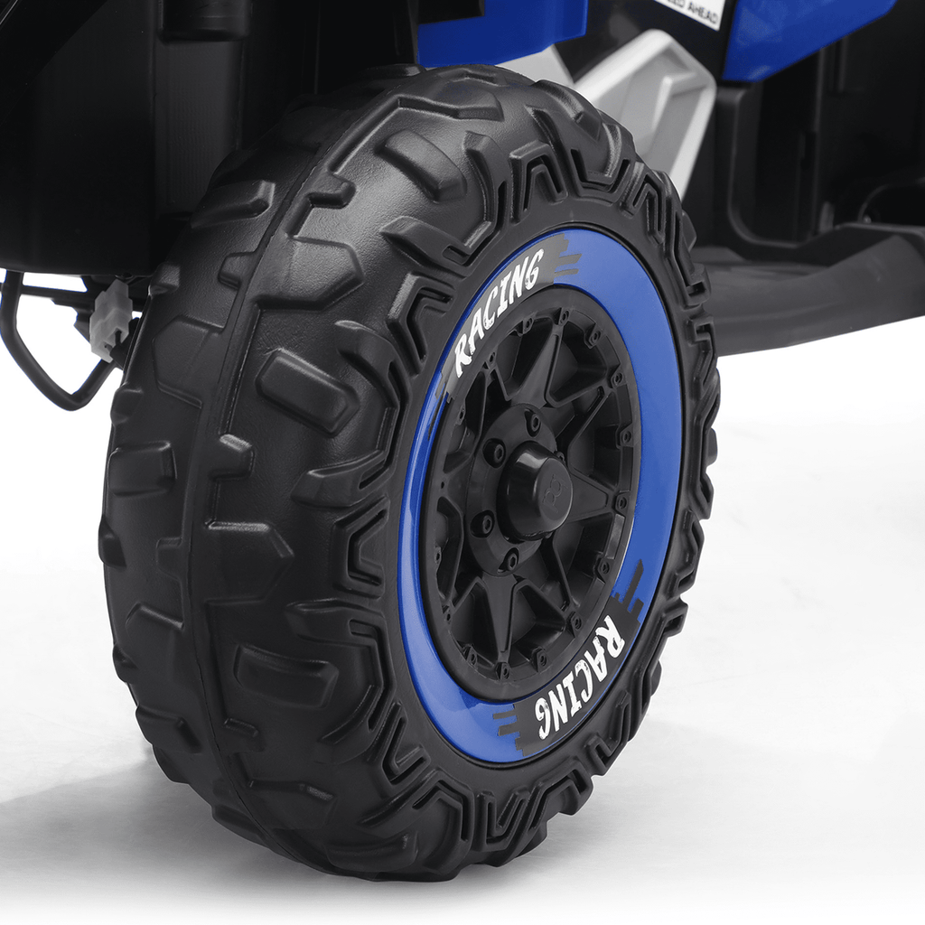 Funride 24 Volt Ride on Toys with Remote Control, Oversized ATV for Kids, 2-Seater 4 Wheeler for Toddlers, Power Car Wheels with Music, Bluetooth, Headlights, EVA Tires, Pink