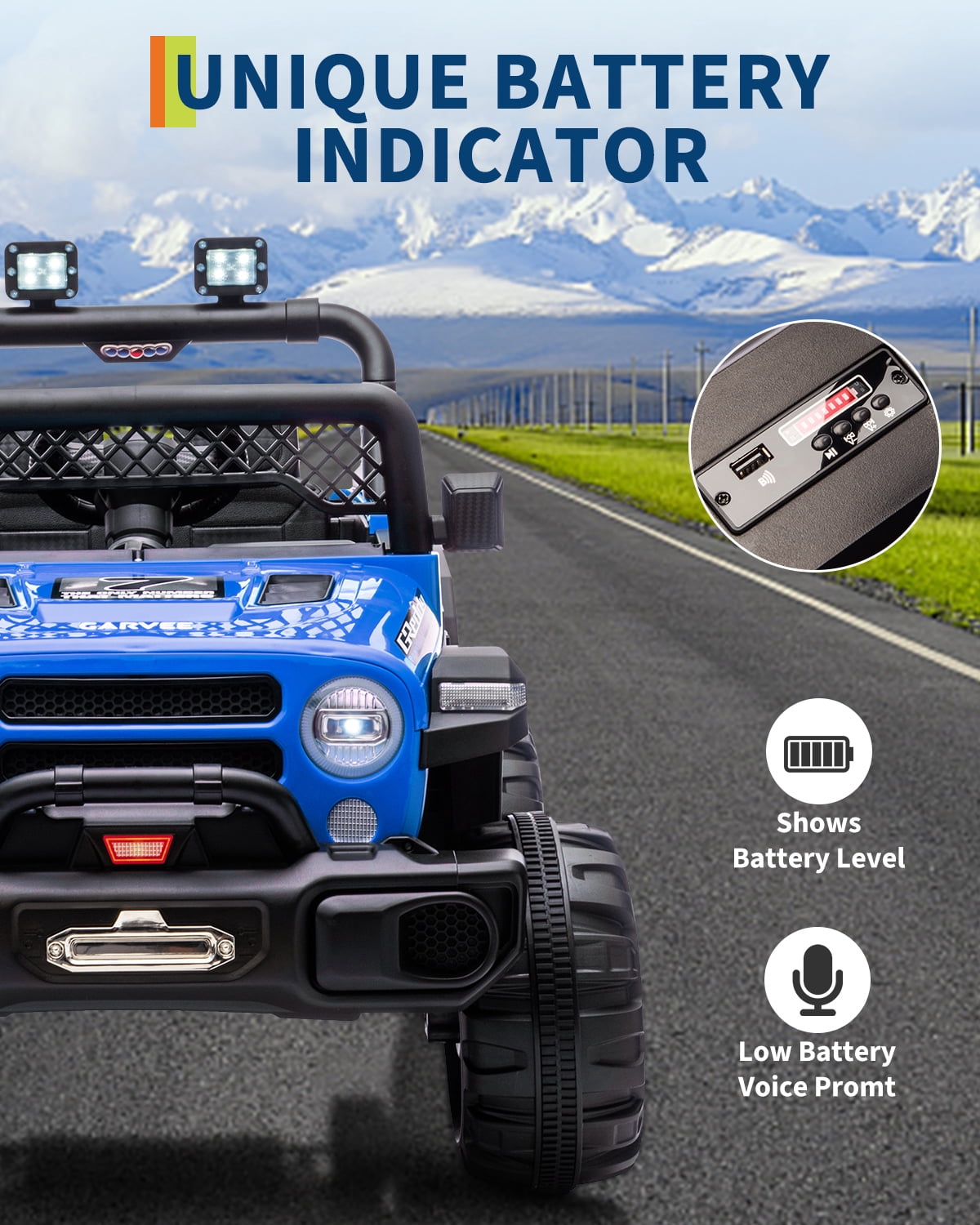 12V Kids Ride-On Truck – Dual 550W Motors, Remote Control, 3-Speed up to 6MPH, Spring Suspension, LED Lights, Music, Safety Belt, Storage – Electric Toy Car for Kids Ages 2-8 – Rose Red