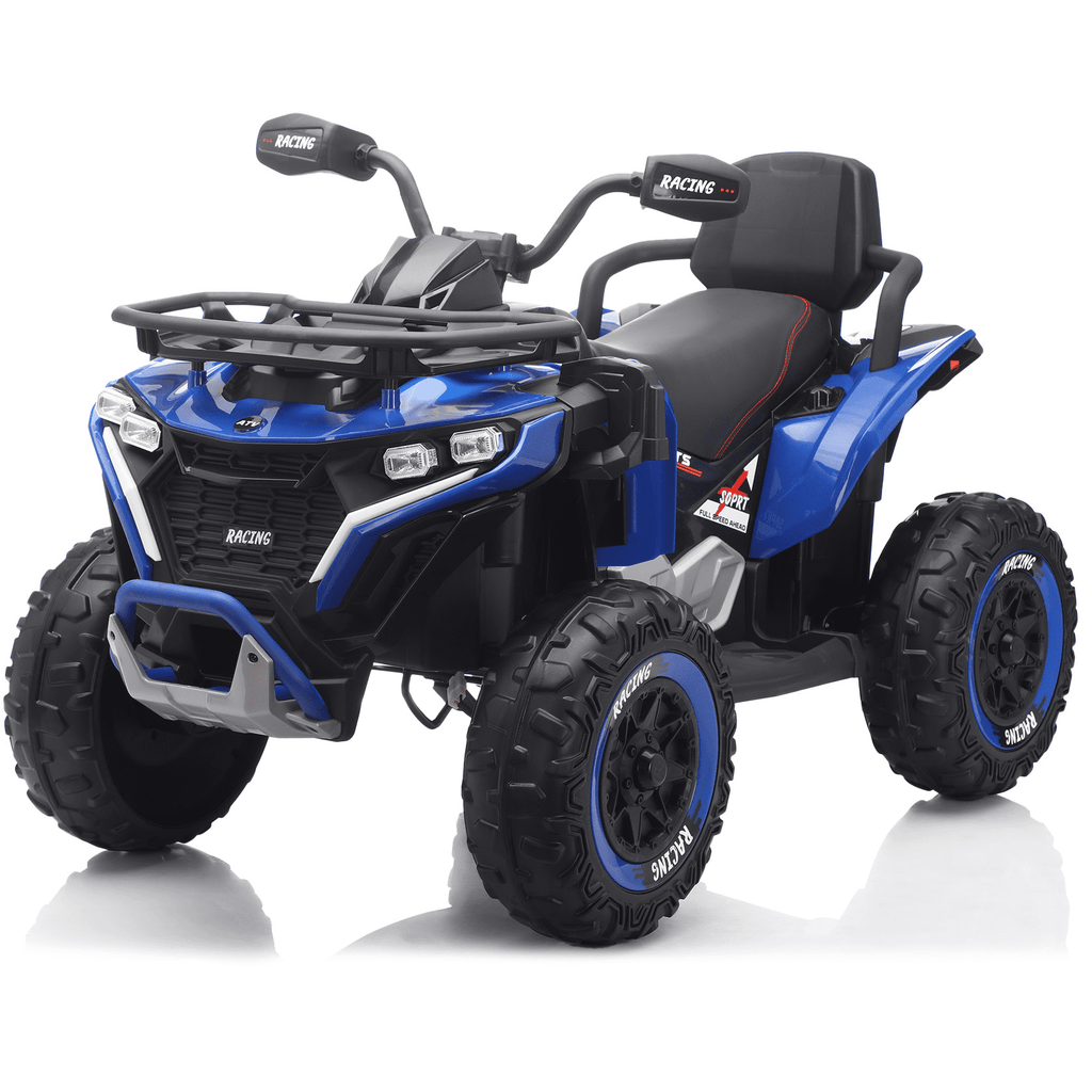 Funride 24 Volt Ride on Toys with Remote Control, Oversized ATV for Kids, 2-Seater 4 Wheeler for Toddlers, Power Car Wheels with Music, Bluetooth, Headlights, EVA Tires, Pink