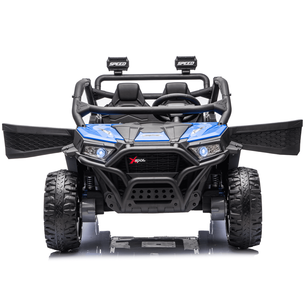 Sunnyfree 24 Volt Ride on Toys for Kids, 4WD 2 Seater Electric UTV Ride on Car with 800W Powerful Motors, Remote Control, Power Car Wheels, Four-Wheel Suspension, Bluetooth Music, LED Lights, Black