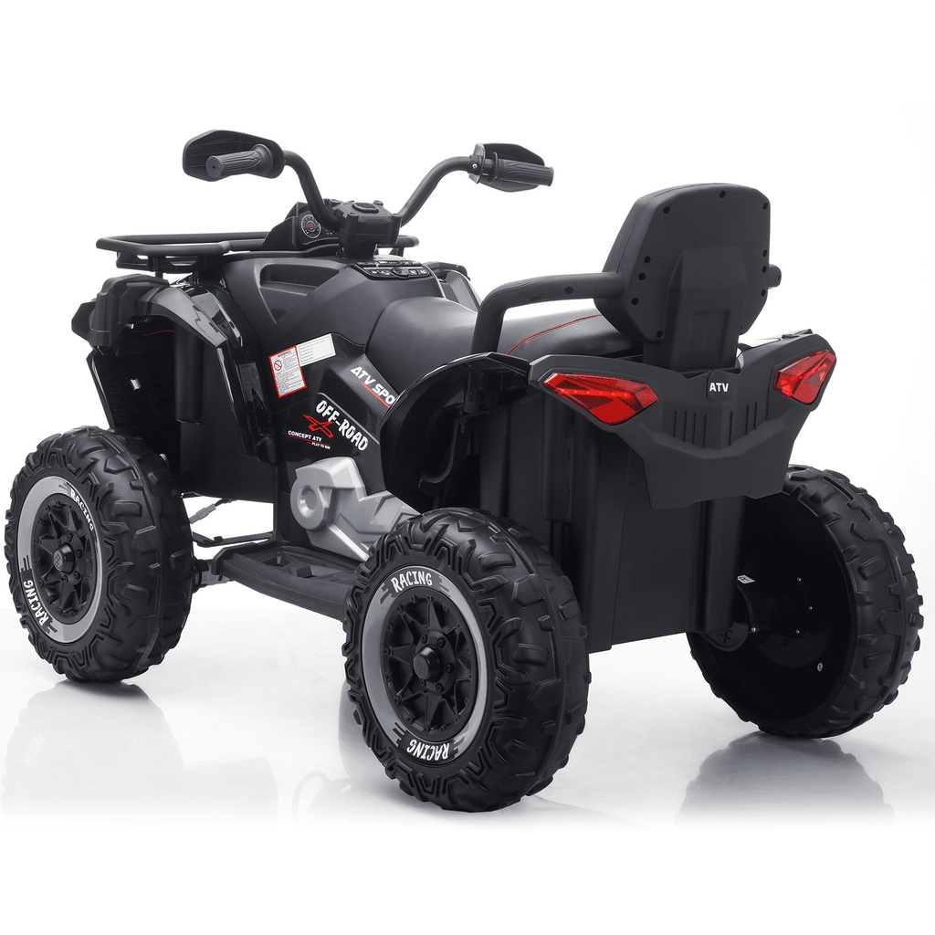 Funride 24 Volt Ride on Toys with Remote Control, Oversized ATV for Kids, 2-Seater 4 Wheeler for Toddlers, Power Car Wheels with Music, Bluetooth, Headlights, EVA Tires, Pink