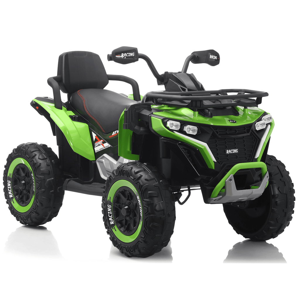 Funride 24 Volt Ride on Toys with Remote Control, Oversized ATV for Kids, 2-Seater 4 Wheeler for Toddlers, Power Car Wheels with Music, Bluetooth, Headlights, EVA Tires, Pink