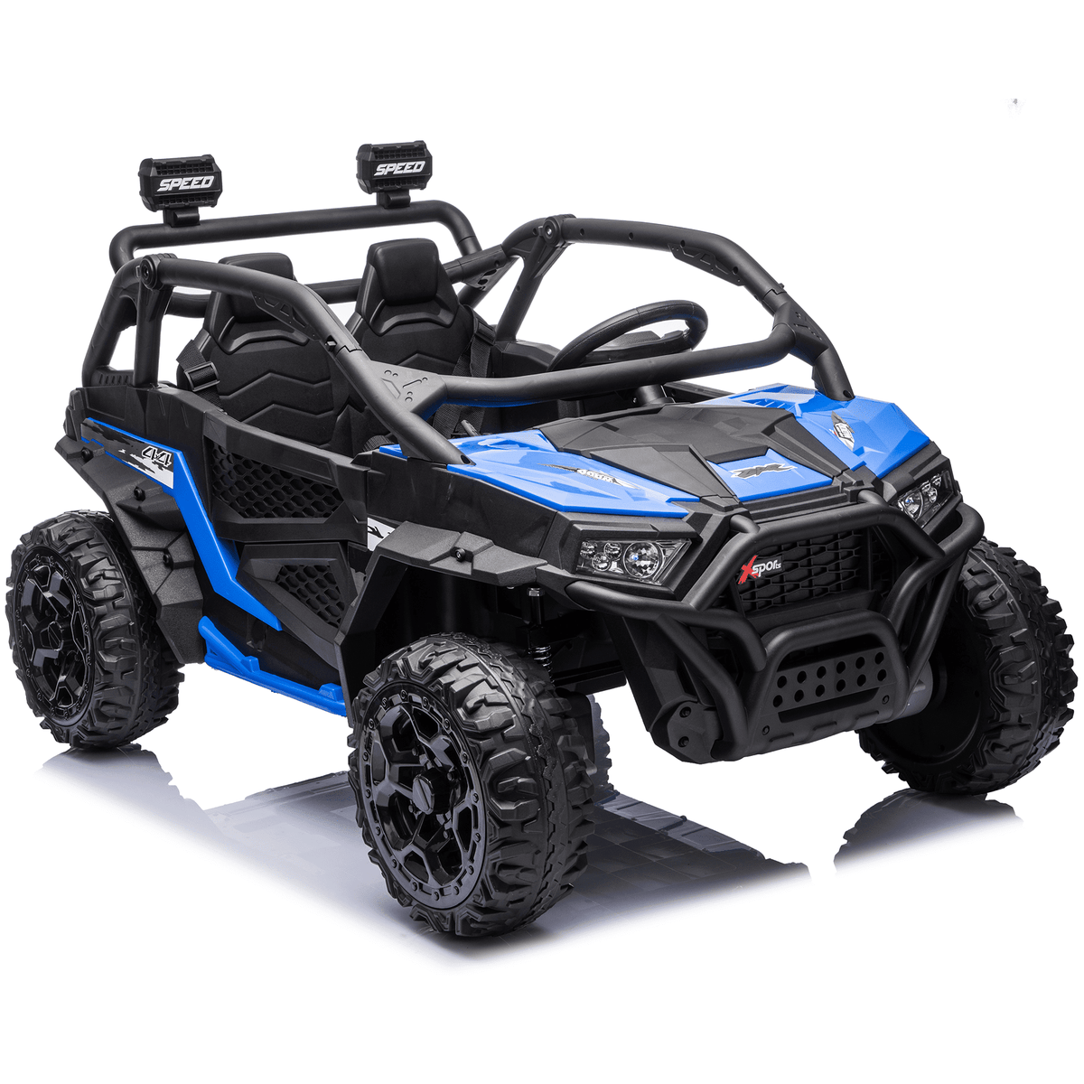 Sunnyfree 24 Volt Ride on Toys for Kids, 4WD 2 Seater Electric UTV Ride on Car with 800W Powerful Motors, Remote Control, Power Car Wheels, Four-Wheel Suspension, Bluetooth Music, LED Lights, Black