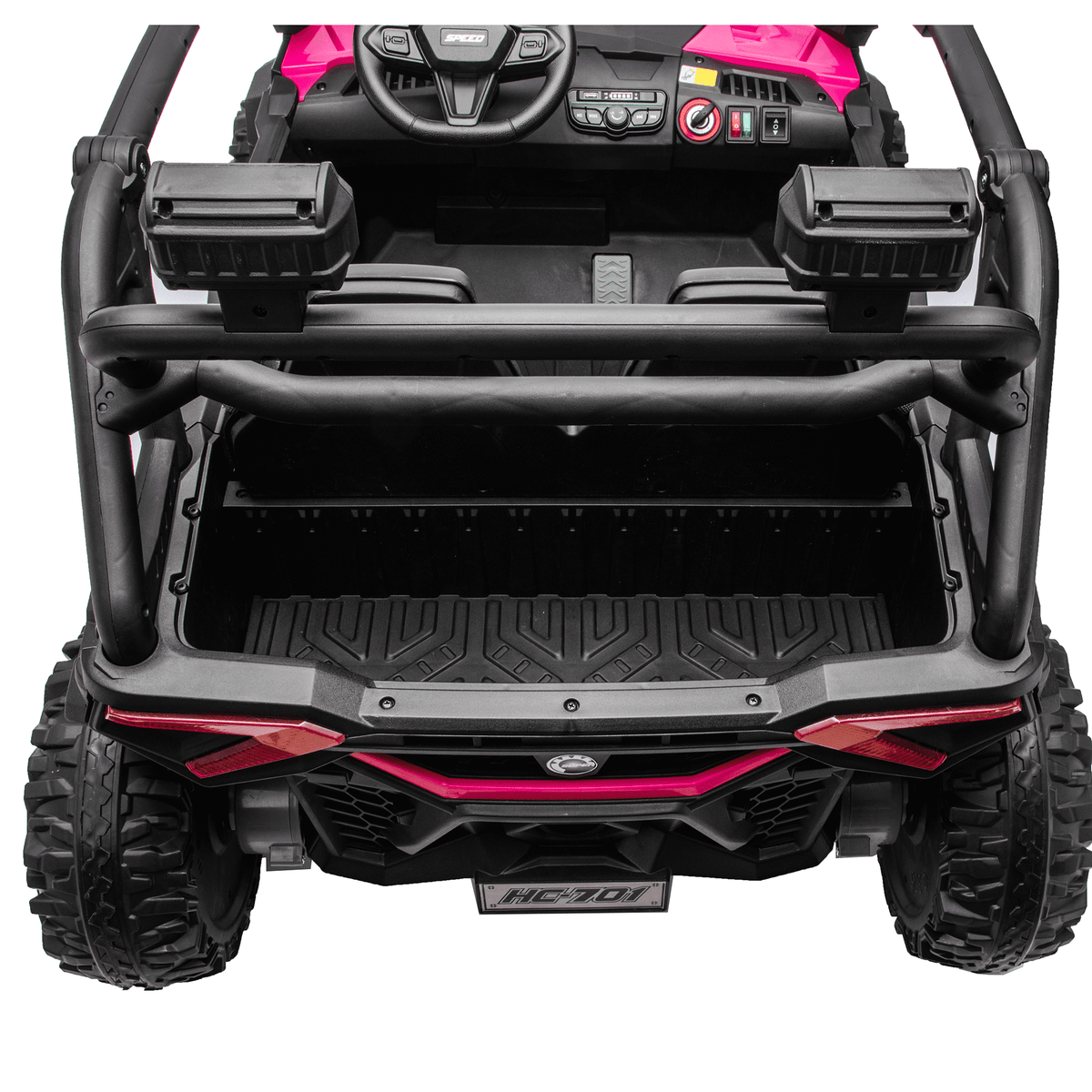 Sunnyfree 24 Volt Ride on Toys for Kids, 4WD 2 Seater Electric UTV Ride on Car with 800W Powerful Motors, Remote Control, Power Car Wheels, Four-Wheel Suspension, Bluetooth Music, LED Lights, Black