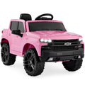 Best Choice Products 12V 2.5 MPH Licensed Chevrolet Silverado Ride On Truck Car Toy w/ Parent Remote Control - Pink