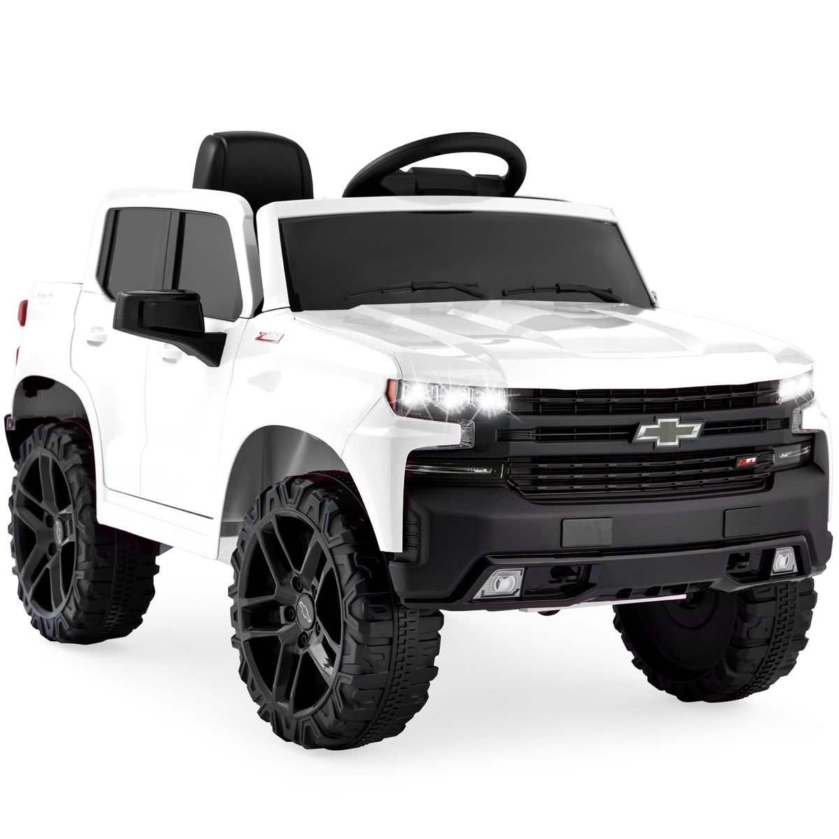 Best Choice Products 12V 2.5 MPH Licensed Chevrolet Silverado Ride On Truck Car Toy w/ Parent Remote Control - Pink