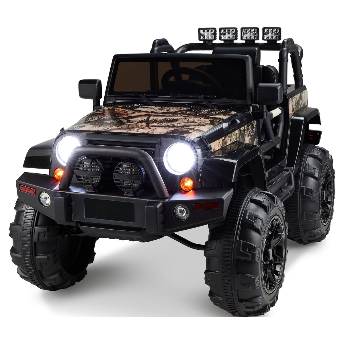 Best Choice Products Kids 24V 2-Seater Electric Ride-On Car Truck w/ Parent Control, Bluetooth, LED Lights - Red