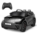 Licensed Land Rover 12V Kids Ride-On Electric Car – Remote Control, MP3, Rocking Mode, Pull Rod, Battery Powered Vehicle for Ages 4-8 – Toy Gift for Boys & Girls, Black