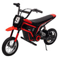 TROPOW 24 Volt Ride On Toys for Boys,Electric Dirt Bike for Kids - 350W Ride On Motorcycle, Ages 5+, Up to 14.29 MPH, 2-Speed Modes, Max Weight 135 Lbs, Red2#