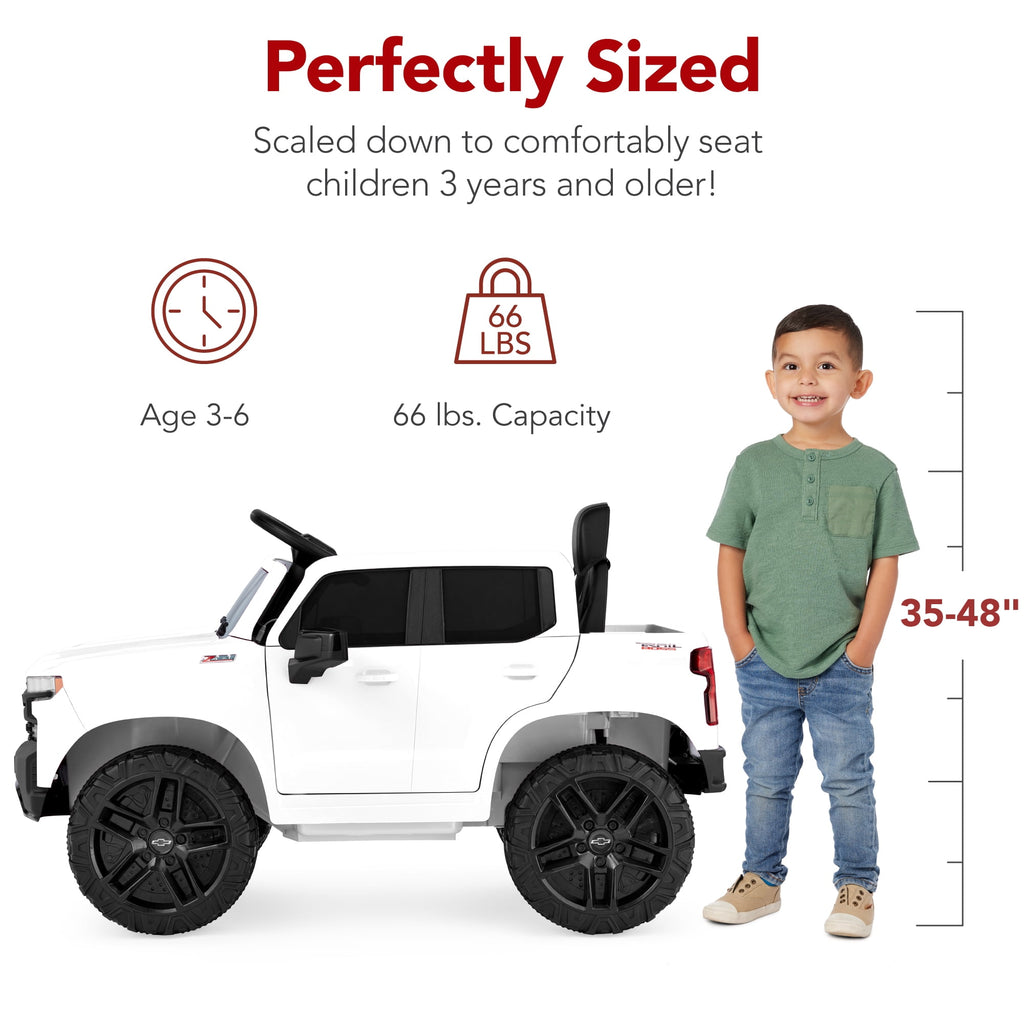 Best Choice Products 12V 2.5 MPH Licensed Chevrolet Silverado Ride On Truck Car Toy w/ Parent Remote Control - Pink