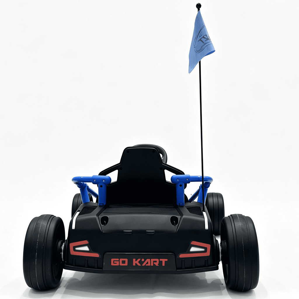 Sunnyfree 24 Volt Ride on Toys for Kids, 14Ah Electric Go Kart with Remote Control, 5–10 MPH, Drift Function, 2×200W Motors, Bluetooth Music, LED Lights, Seat Belt, Black