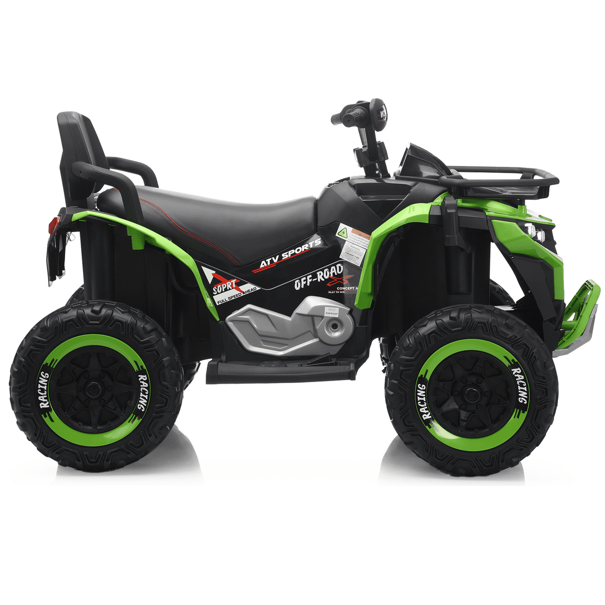 Funride 24 Volt Ride on Toys with Remote Control, Oversized ATV for Kids, 2-Seater 4 Wheeler for Toddlers, Power Car Wheels with Music, Bluetooth, Headlights, EVA Tires, Pink