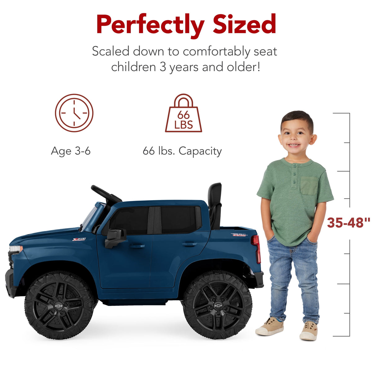 Best Choice Products 12V 2.5 MPH Licensed Chevrolet Silverado Ride On Truck Car Toy w/ Parent Remote Control - Pink