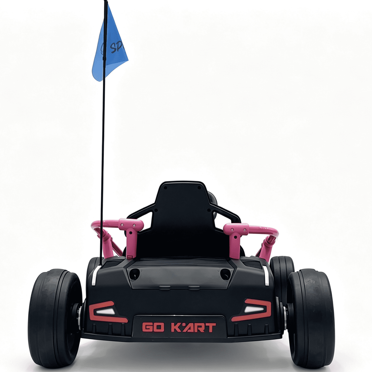 Sunnyfree 24 Volt Ride on Toys for Kids, 14Ah Electric Go Kart with Remote Control, 5–10 MPH, Drift Function, 2×200W Motors, Bluetooth Music, LED Lights, Seat Belt, Blue