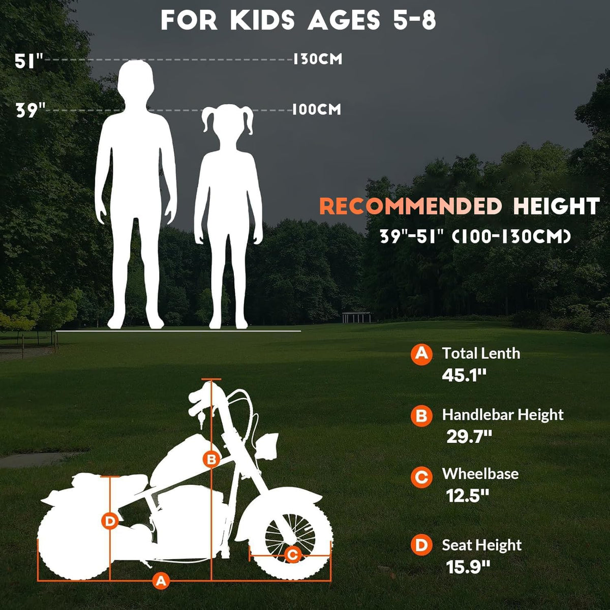 24V Electric Dirt Bike, 250W Motorized Motorcycle with LED Light, Leather Seat, 2 Speeds up to 14 MPH, Up to 60 Minutes Runtime,Green