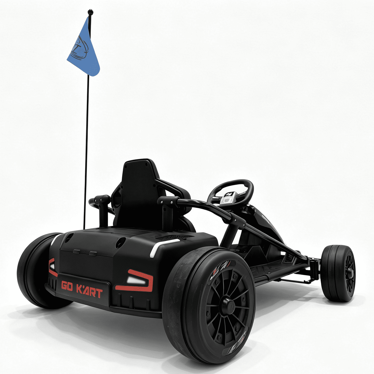 Sunnyfree 24 Volt Ride on Toys for Kids, 14Ah Electric Go Kart with Remote Control, 5–10 MPH, Drift Function, 2×200W Motors, Bluetooth Music, LED Lights, Seat Belt, Pink