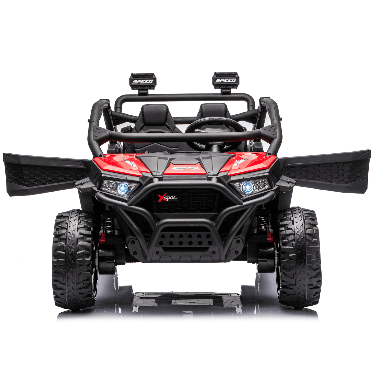 Sunnyfree 24 Volt Ride on Toys for Kids, 4WD 2 Seater Electric UTV Ride on Car with 800W Powerful Motors, Remote Control, Power Car Wheels, Four-Wheel Suspension, Bluetooth Music, LED Lights, Black