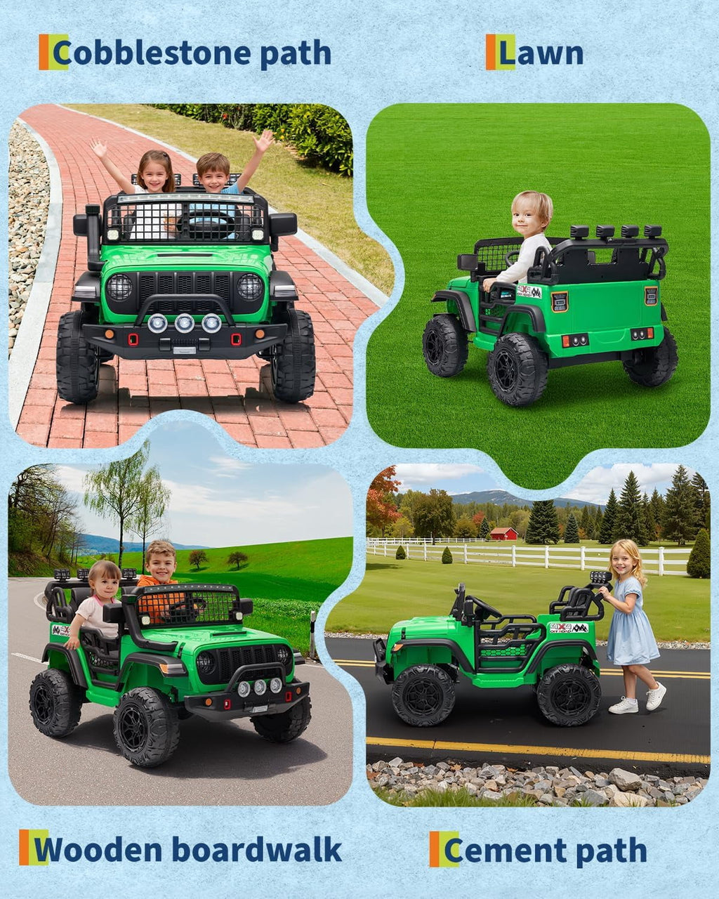24V 2-Seater Electric Ride-On Car, 2x200W Motors, Parent Remote Control, 4-Wheel Shock Absorbers, 1.8-4 MPH, Bluetooth, LED Lights, 132 Lbs