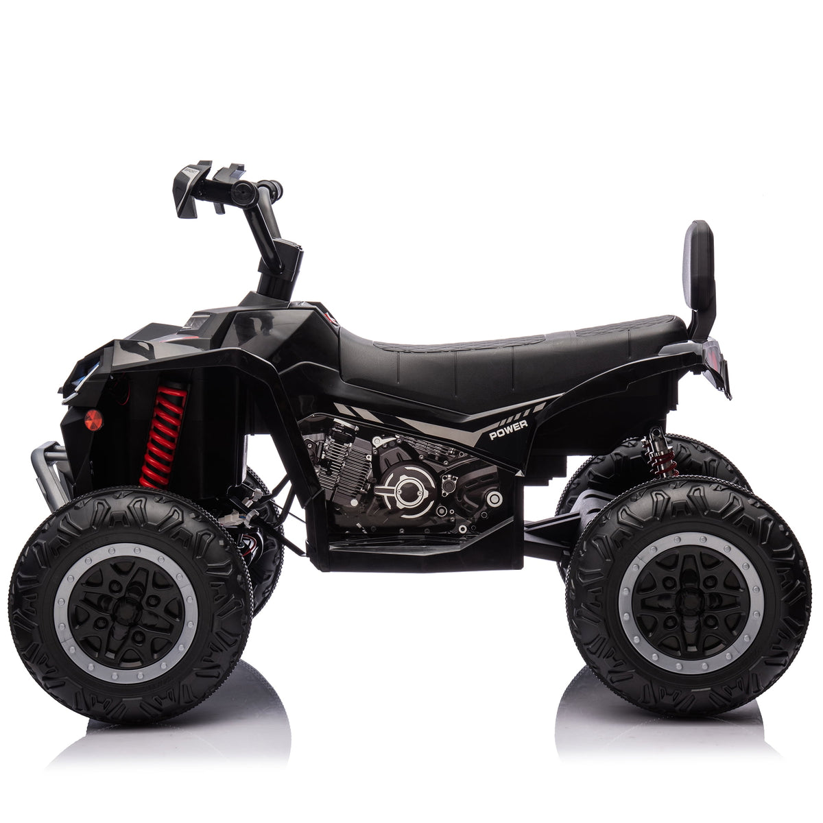 24V 2 Seater 4WD Ride on Toys ATV for Kids 4*200W 4-Wheeler Quad w/ MP3 LED Lights Music, Green