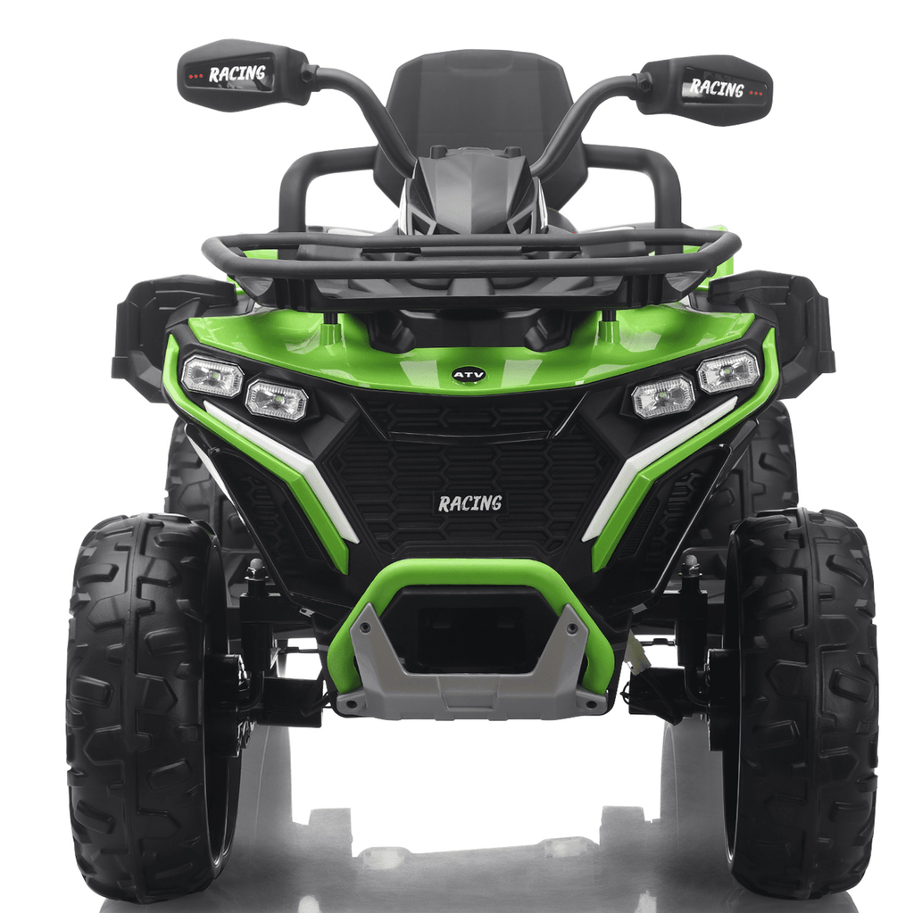 Funride 24 Volt Ride on Toys with Remote Control, Oversized ATV for Kids, 2-Seater 4 Wheeler for Toddlers, Power Car Wheels with Music, Bluetooth, Headlights, EVA Tires, Pink