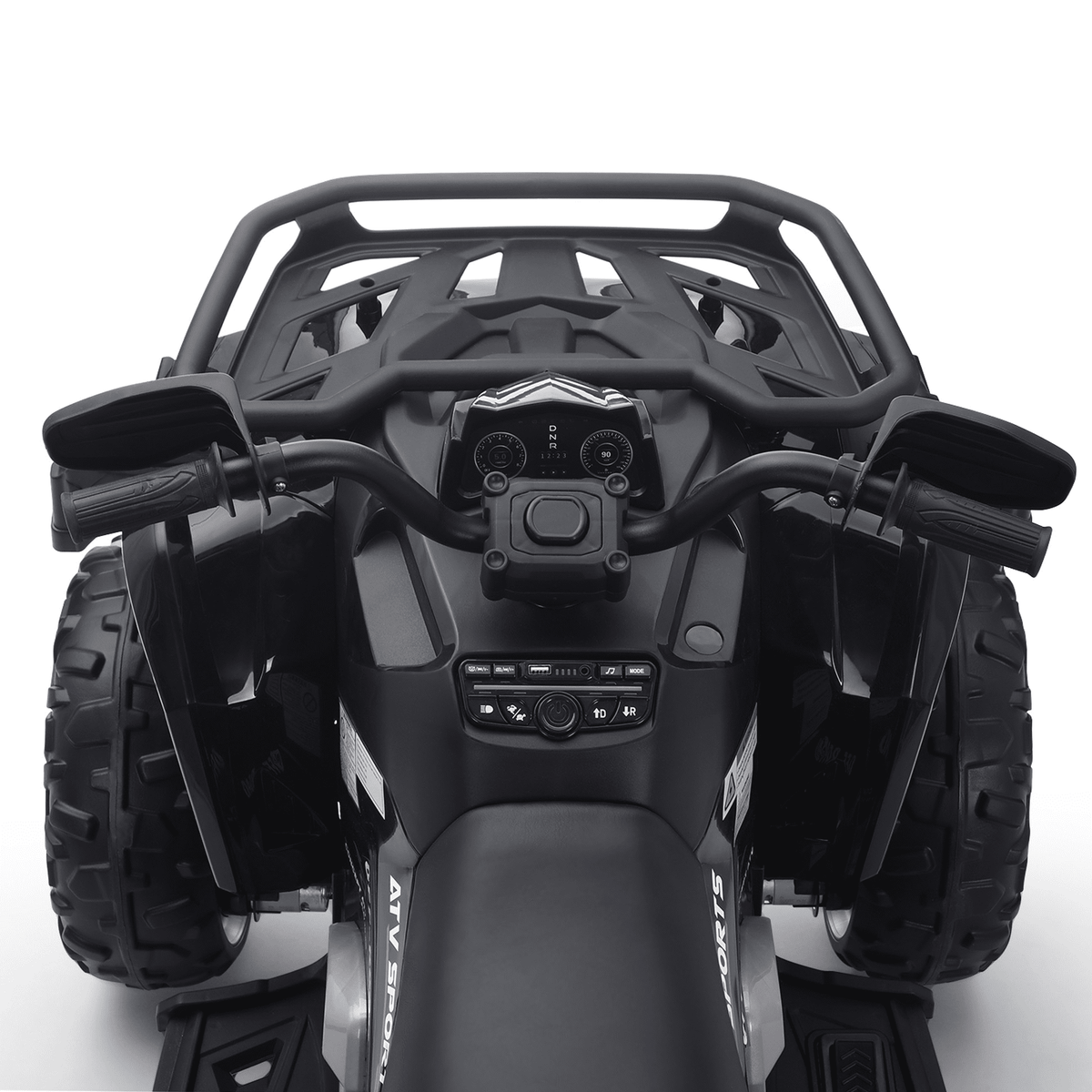 Funride 24 Volt Ride on Toys with Remote Control, Oversized ATV for Kids, 2-Seater 4 Wheeler for Toddlers, Power Car Wheels with Music, Bluetooth, Headlights, EVA Tires, Pink